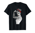 Power Pin Up Old School Tattoo T-Shirt - Unique Graphic Unisex - T-Shirt, Sweatshirt, Hoodie