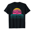 80S Dabbing Flamingo Funny Sunset T-Shirt - Graphic Print for Adults - T-Shirt, Sweatshirt, Hoodie