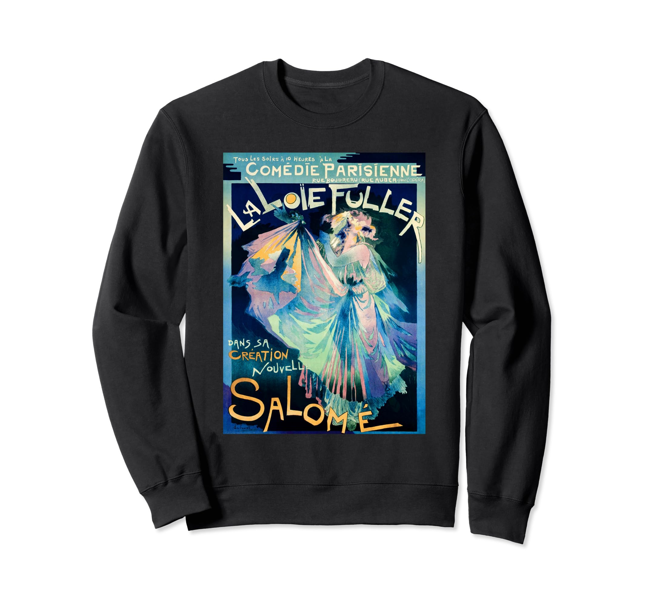 Parisian Theatre Comedy Actress Sweatshirt - Minimalist Print for Adults - T-Shirt, Sweatshirt, Hoodie