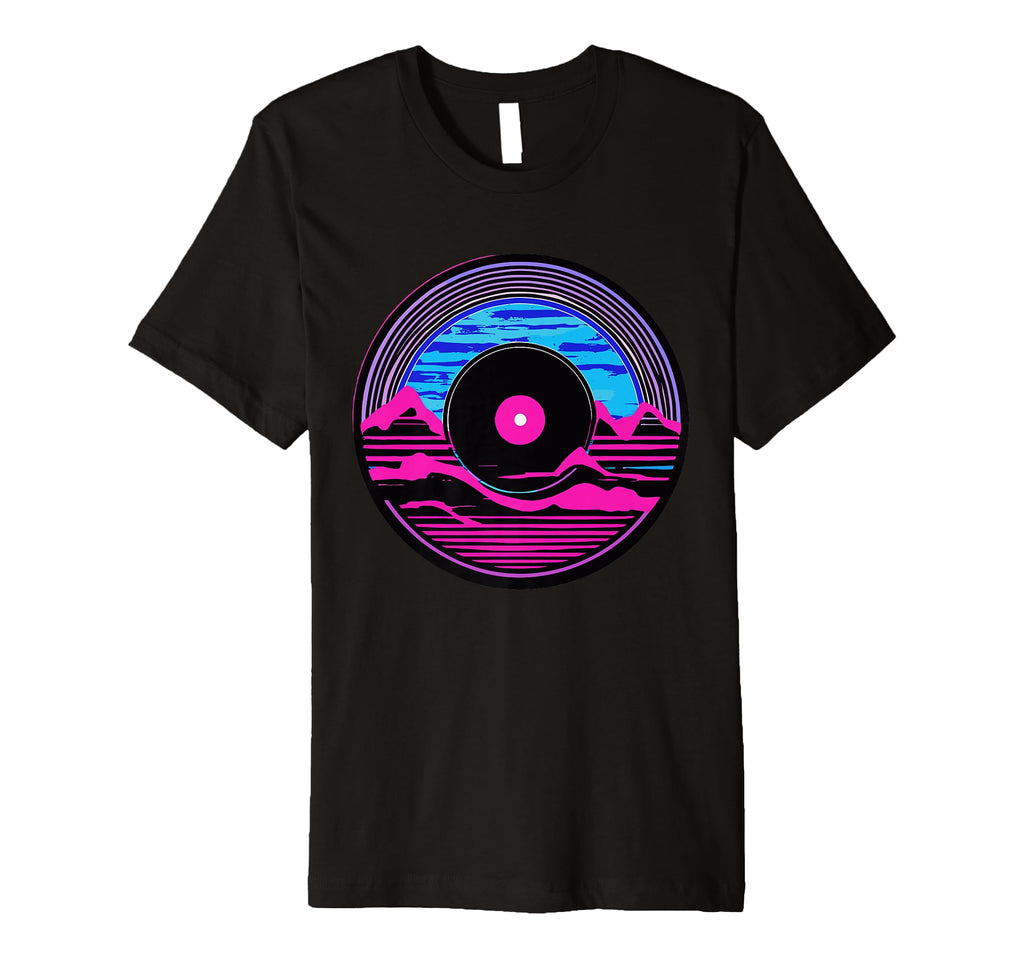 Waves Vinyl Record Vaporwave Music T-Shirt - Aesthetic Graphic Men Women - T-Shirt, Sweatshirt, Hoodie