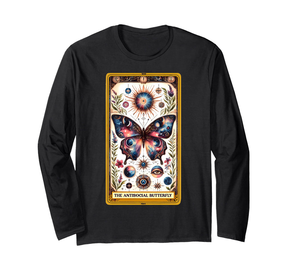 Antisocial Butterfly Tarot Card Introvert T-Shirt - Novelty Apparel Unisex - T-Shirt, Sweatshirt, Hoodie