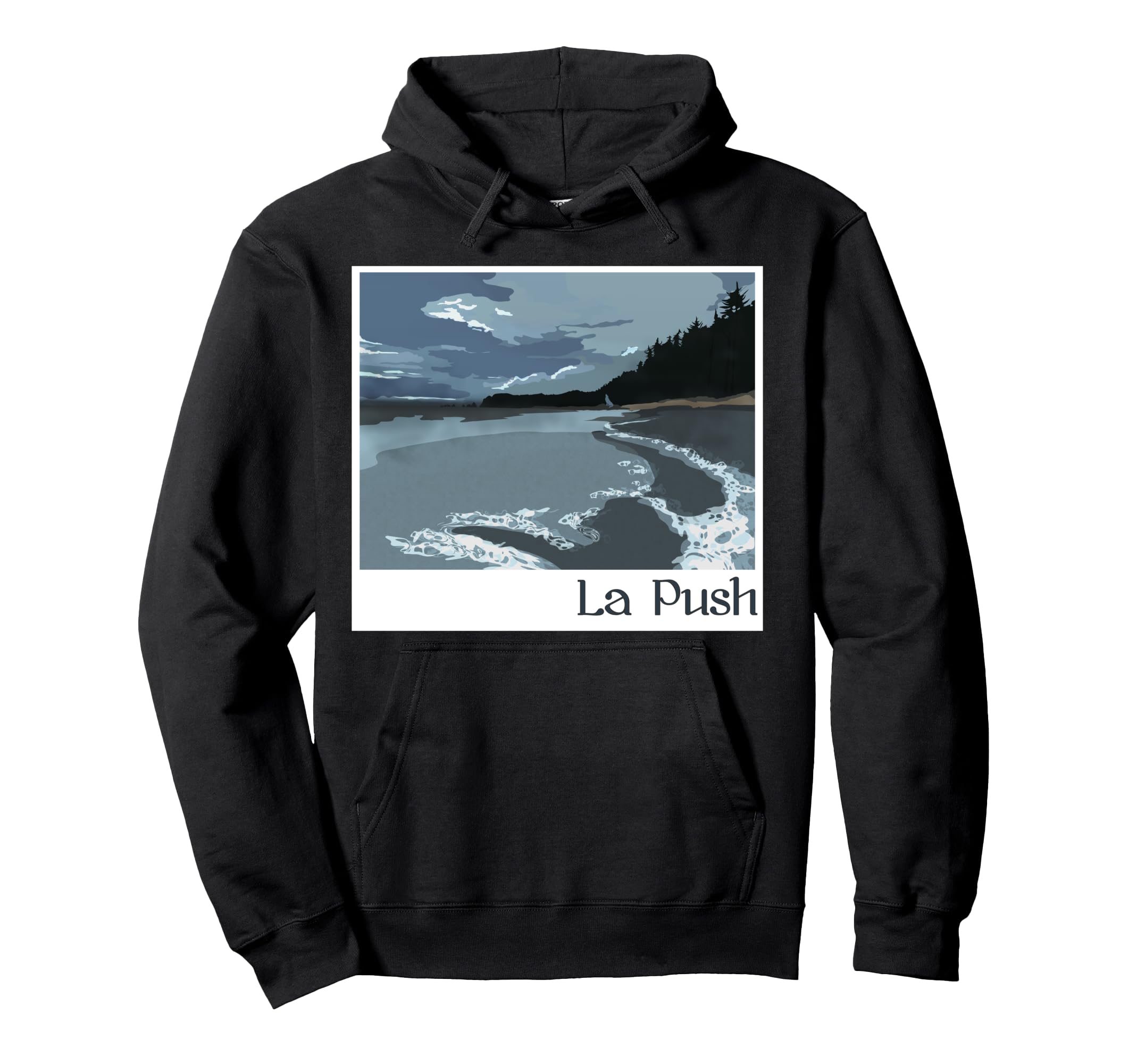 Push Postcard Hoodie - Trendy Graphic Men Women - T-Shirt, Sweatshirt, Hoodie