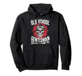 Biker Skull Motorcycle Gentleman Hoodie - Trendy Graphic for Adults - T-Shirt, Sweatshirt, Hoodie