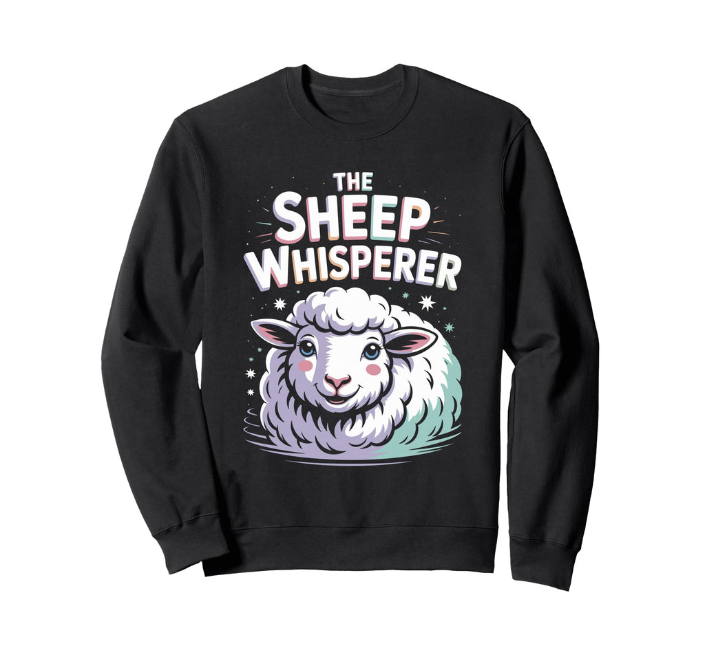 Sheep Whisperer Funny Farm Animal Sweatshirt - Minimalist Print Men Women - T-Shirt, Sweatshirt, Hoodie