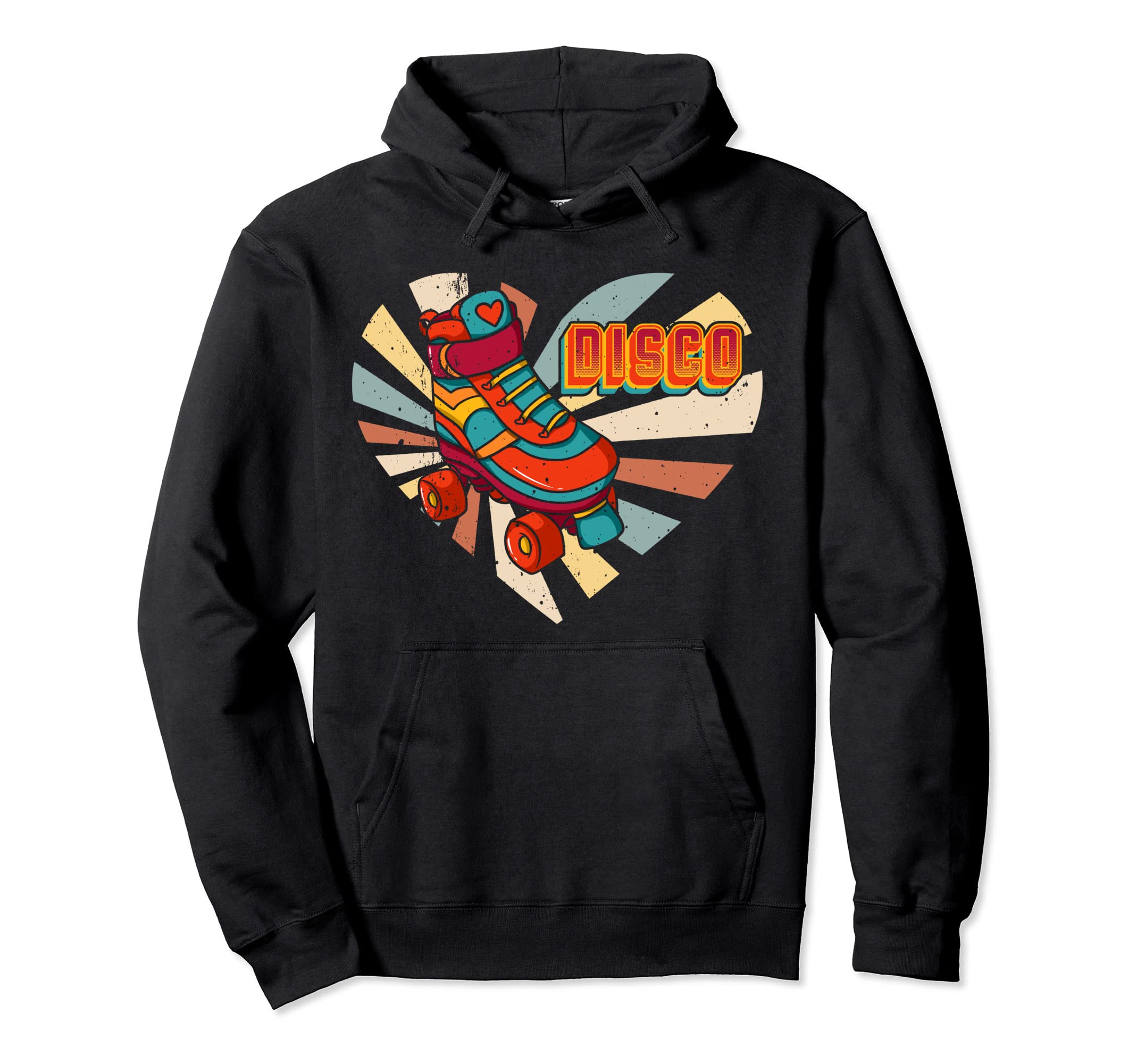 Disco Roller Love Skates Derby Skating Hoodie - Unique Graphic Men Women - T-Shirt, Sweatshirt, Hoodie