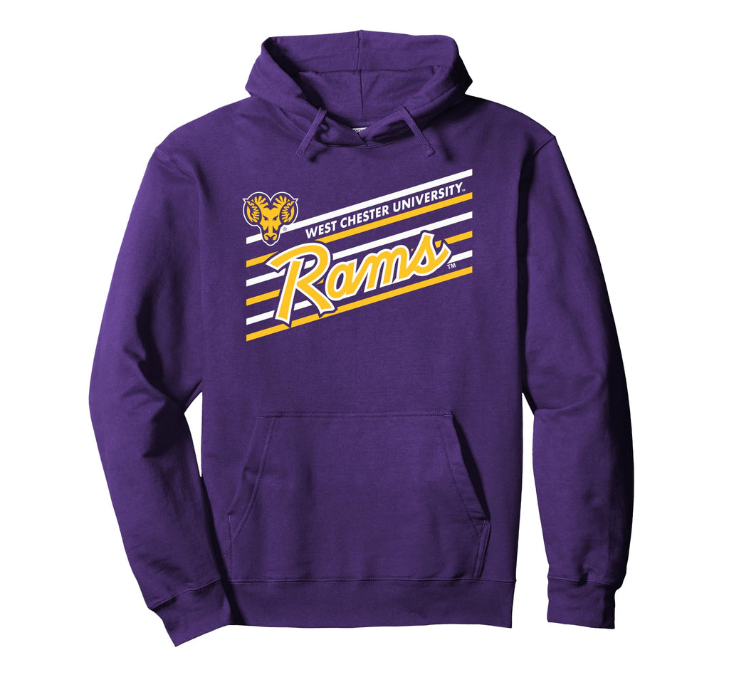 West Chester Golden Rams Performer Purple Hoodie - Custom Art Print Unisex - T-Shirt, Sweatshirt, Hoodie