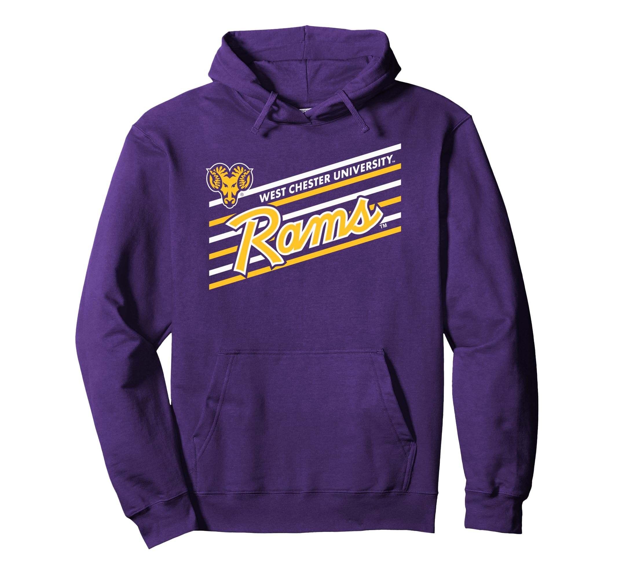 West Chester Golden Rams Performer Purple Hoodie - Custom Art Print Unisex - T-Shirt, Sweatshirt, Hoodie
