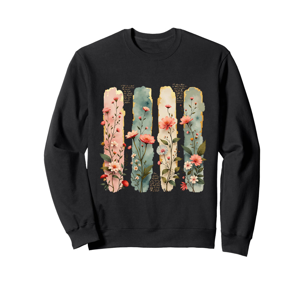 Watercolor Floral Art Sweatshirt - Streetwear Style Unisex - T-Shirt, Sweatshirt, Hoodie