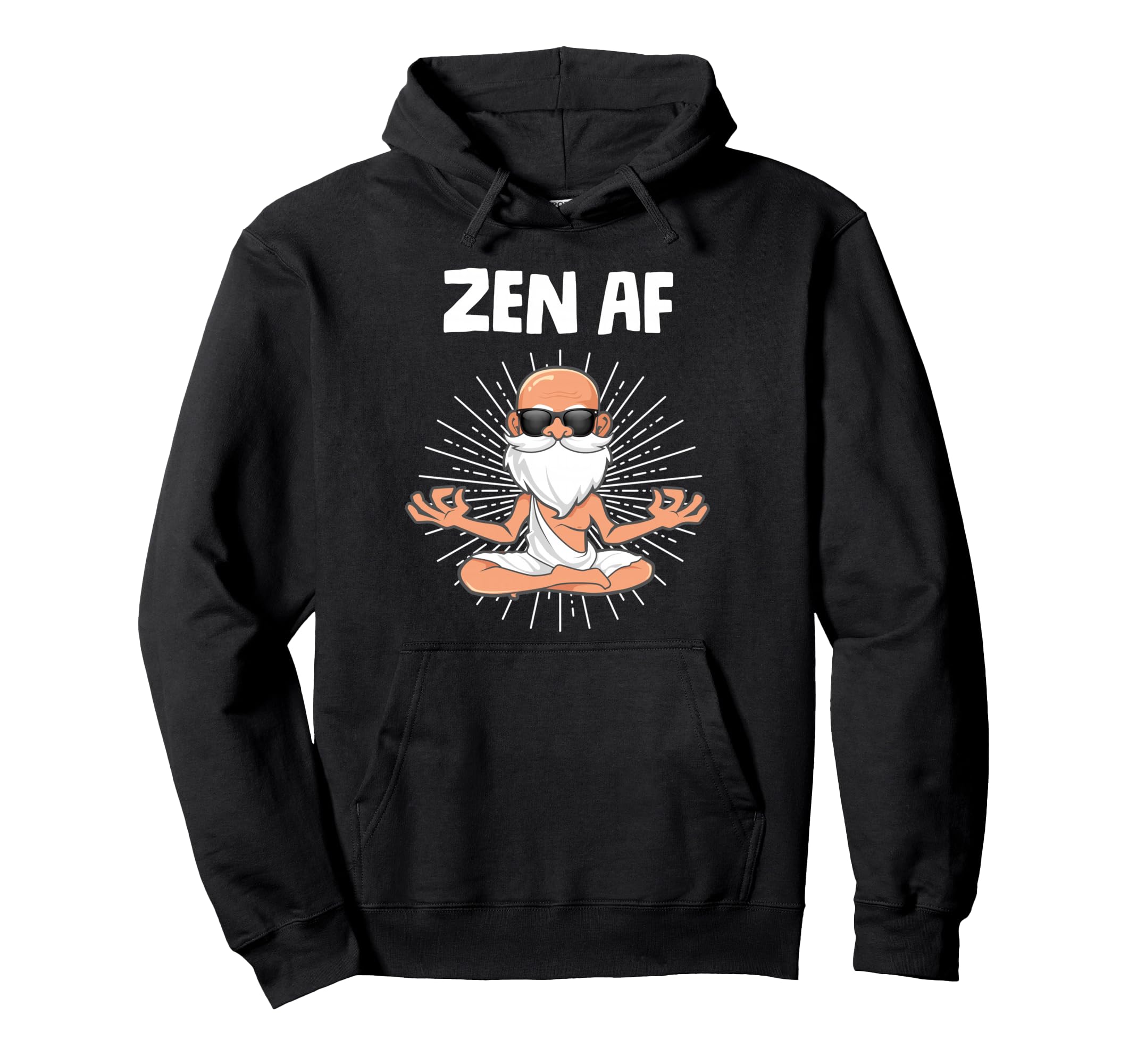 Funny Yoga Lotus Pose Meditation Hoodie - Fun Novelty Design for Adults - T-Shirt, Sweatshirt, Hoodie