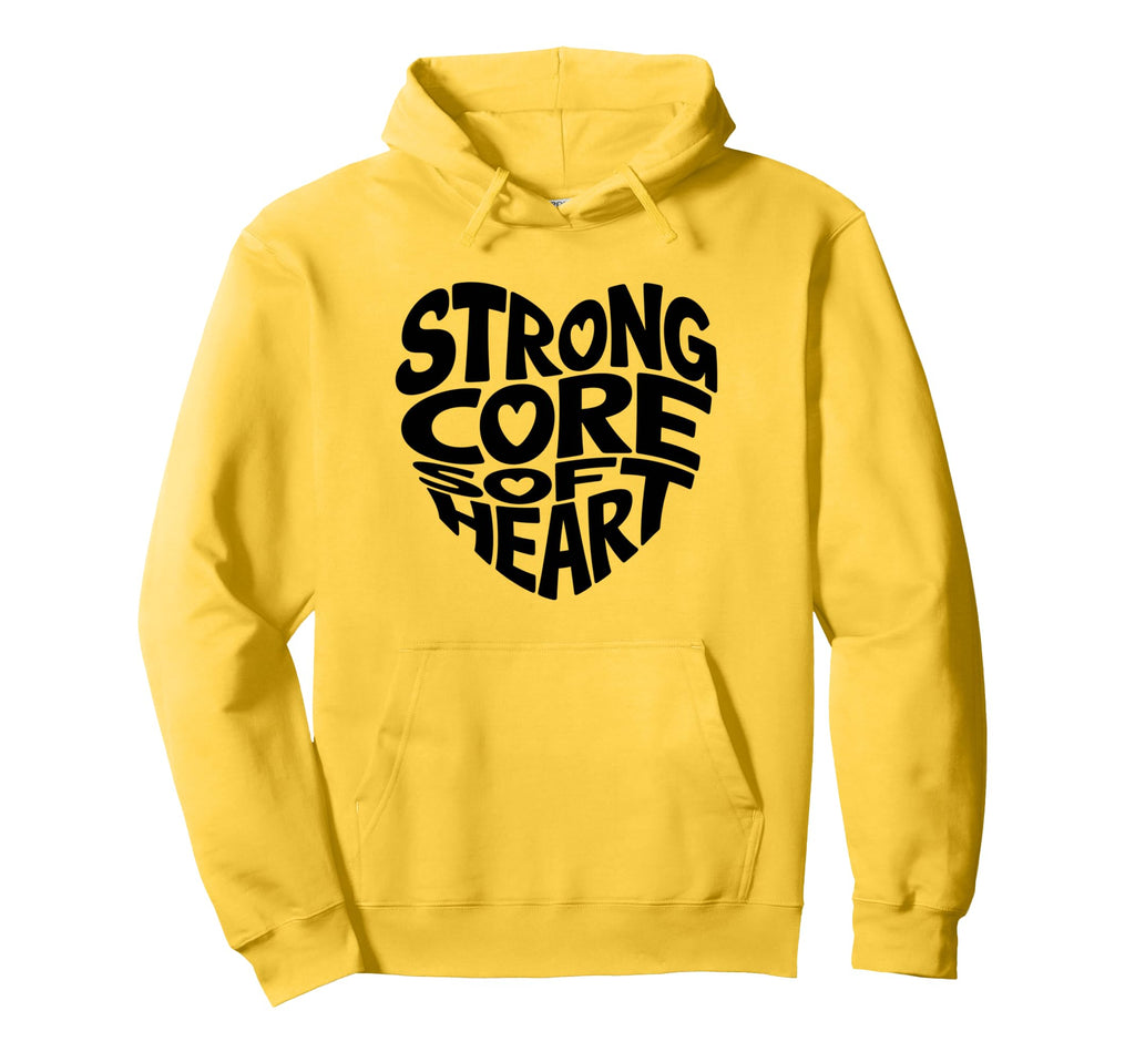 Strong Core Soft Heart Pilates Mental Hoodie - Custom Art Print for Adults - T-Shirt, Sweatshirt, Hoodie