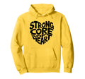 Strong Core Soft Heart Pilates Mental Hoodie - Custom Art Print for Adults - T-Shirt, Sweatshirt, Hoodie