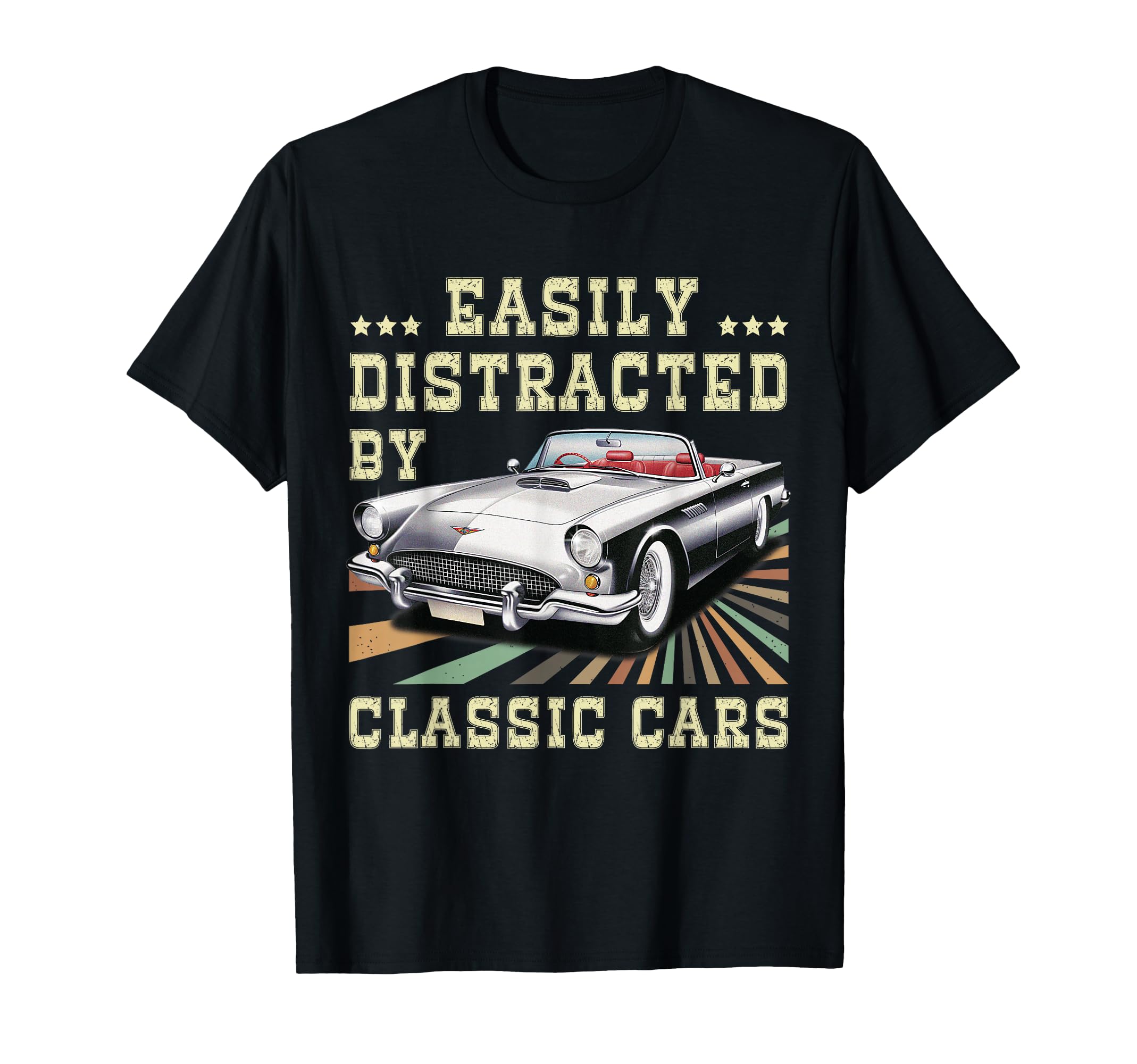Easily Distracted Cars T-Shirt - Trendy Graphic Unisex - T-Shirt, Sweatshirt, Hoodie