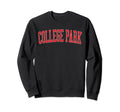 College Park Ga Distressed Red Varsity Sweatshirt - Unique Graphic Unisex - T-Shirt, Sweatshirt, Hoodie