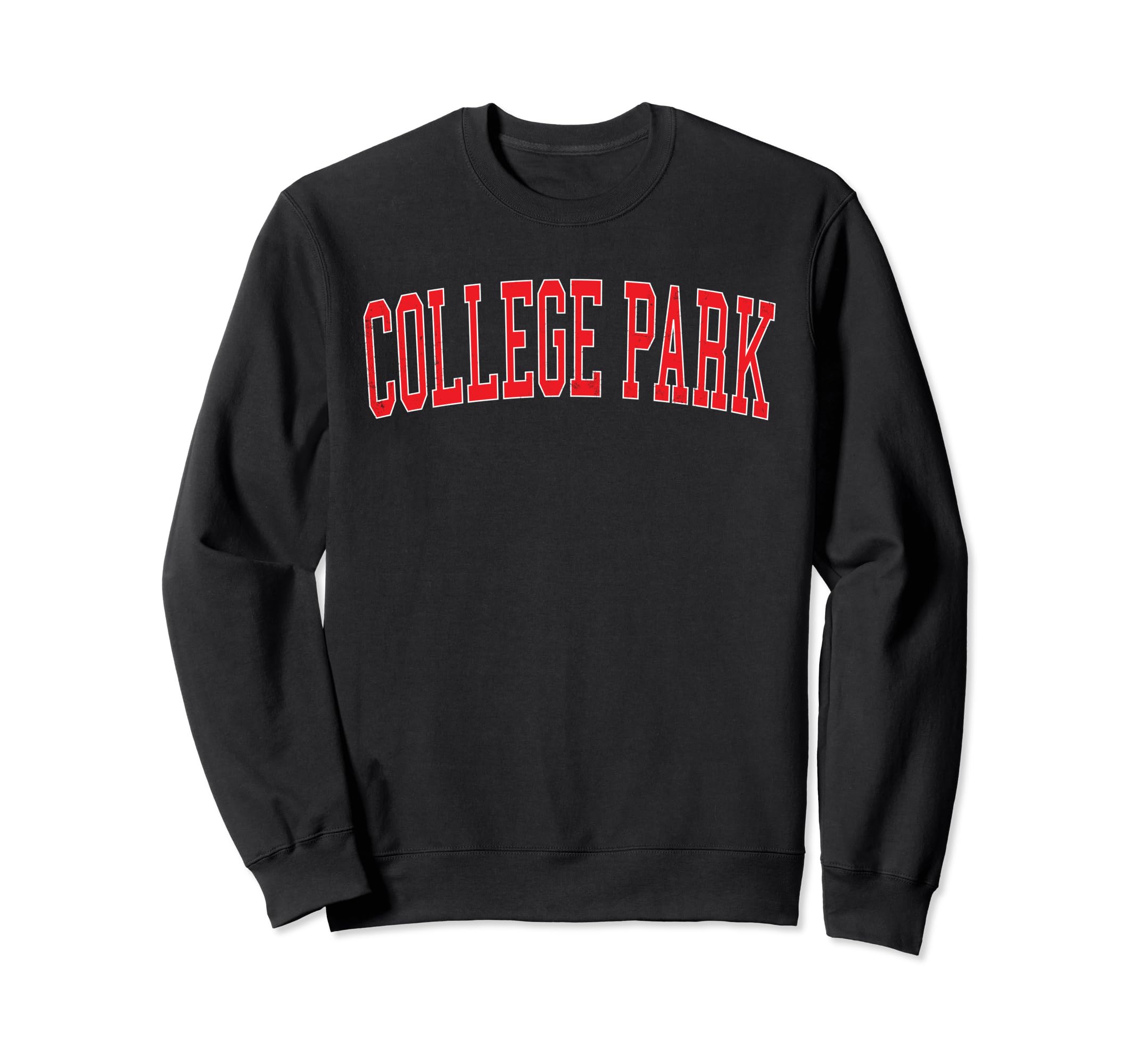 College Park Ga Distressed Red Varsity Sweatshirt - Unique Graphic Unisex - T-Shirt, Sweatshirt, Hoodie