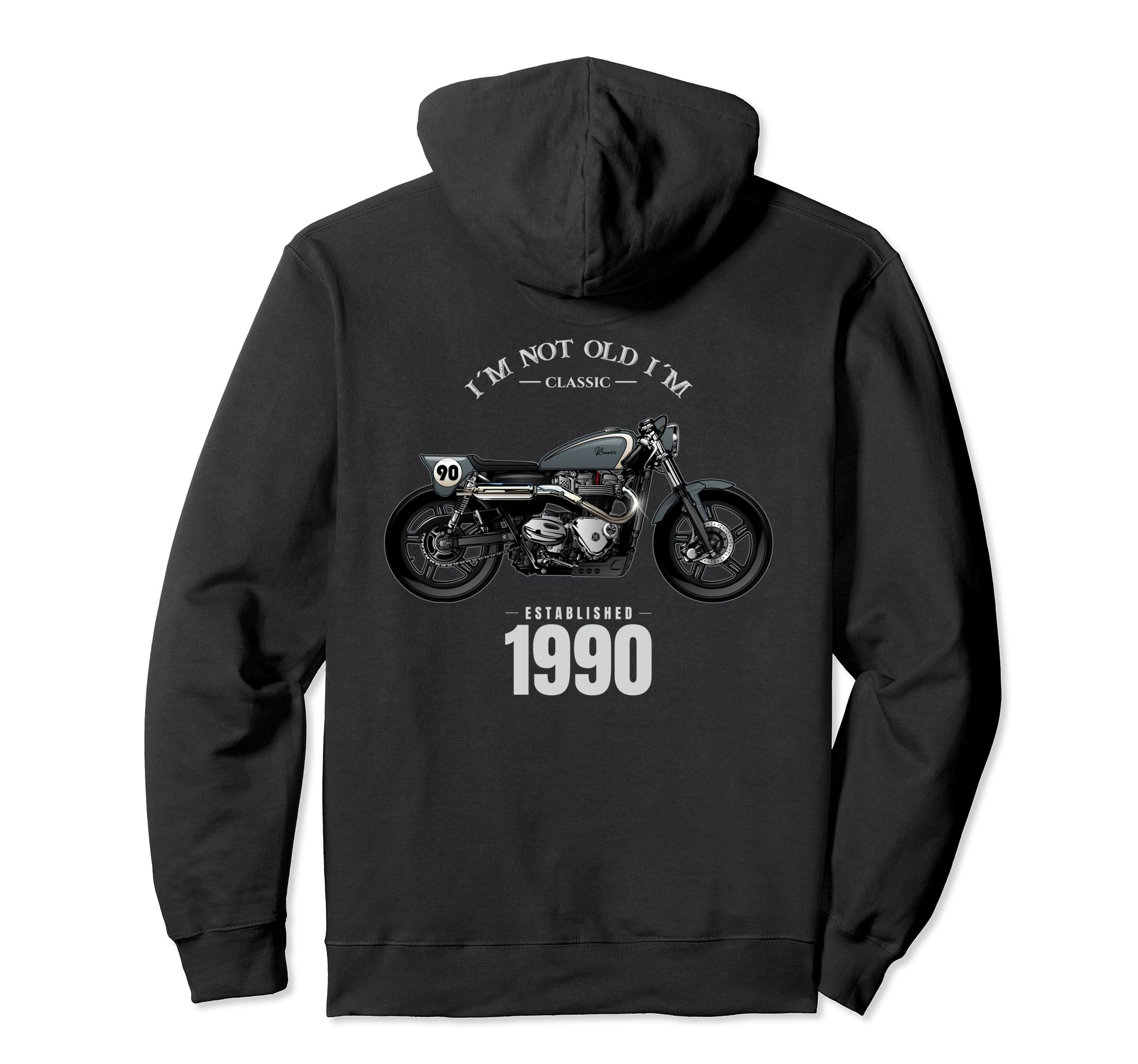 35Th Birthday Gift Motorcycle Hoodie - Trendy Graphic for Adults - T-Shirt, Sweatshirt, Hoodie