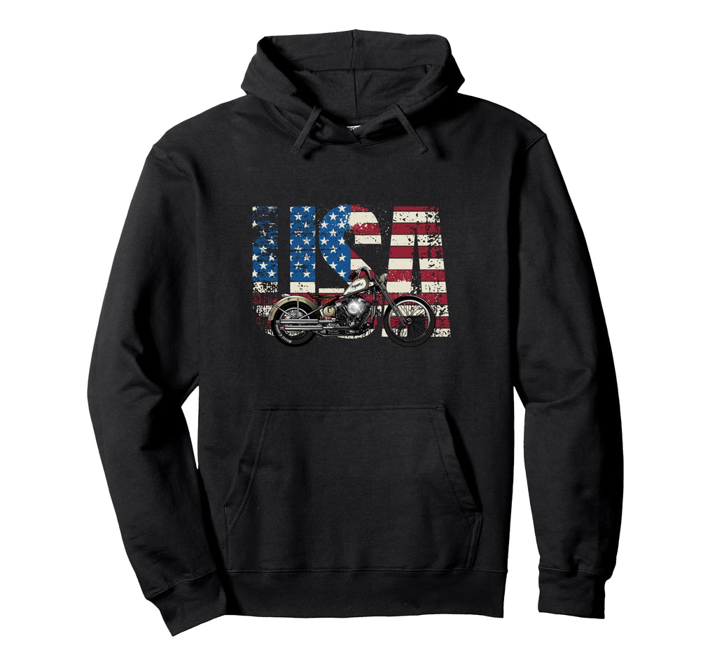 Motorcycle Usa Motorcycle Hoodie - Unique Graphic for Adults - T-Shirt, Sweatshirt, Hoodie