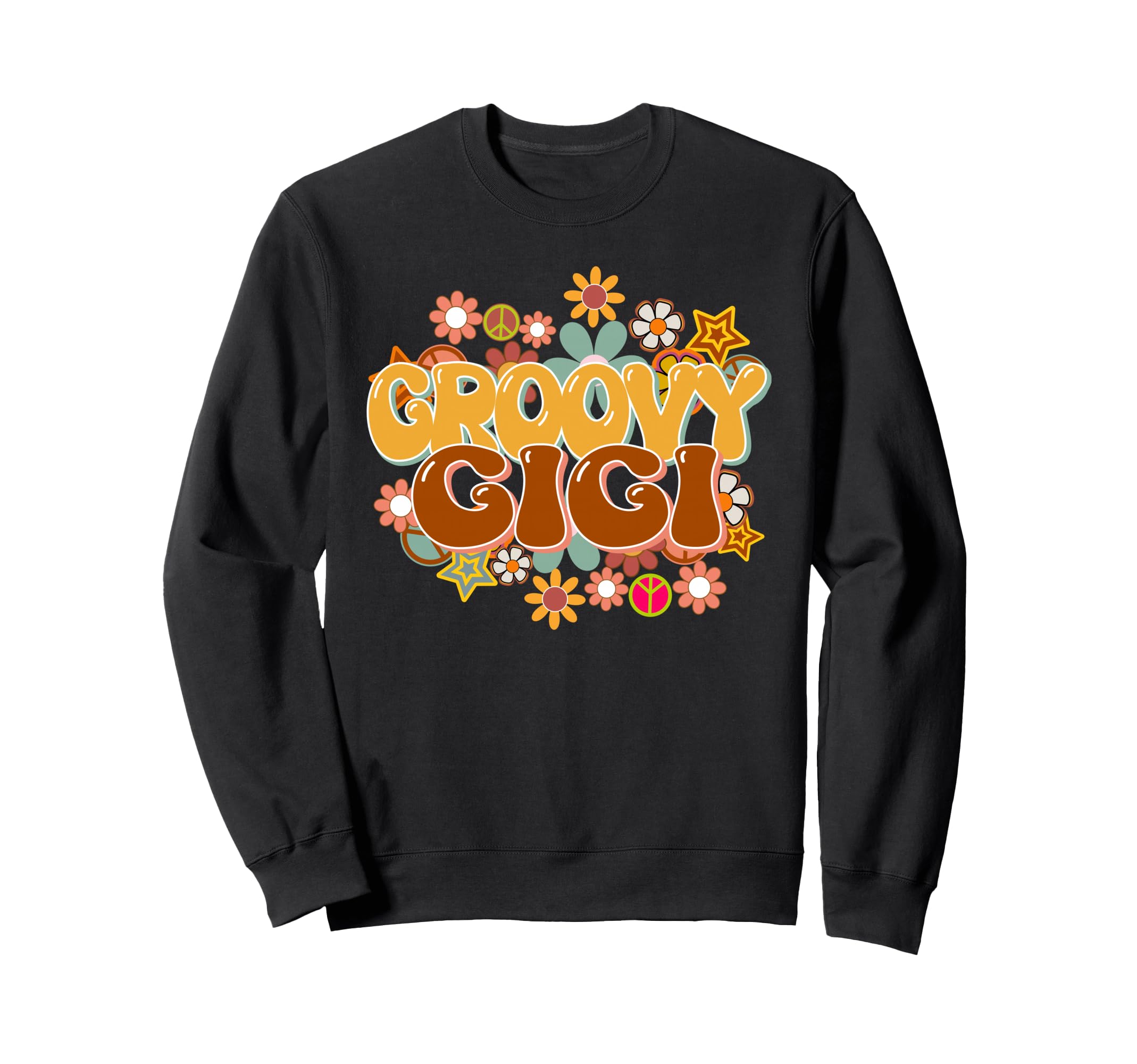 Groovy Gigi 60S 70S Hippie Family Sweatshirt - Unique Graphic Men Women - T-Shirt, Sweatshirt, Hoodie