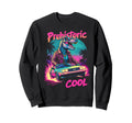 80S 70S Car T Rex Dinosaur Sweatshirt - Minimalist Print Men Women - T-Shirt, Sweatshirt, Hoodie