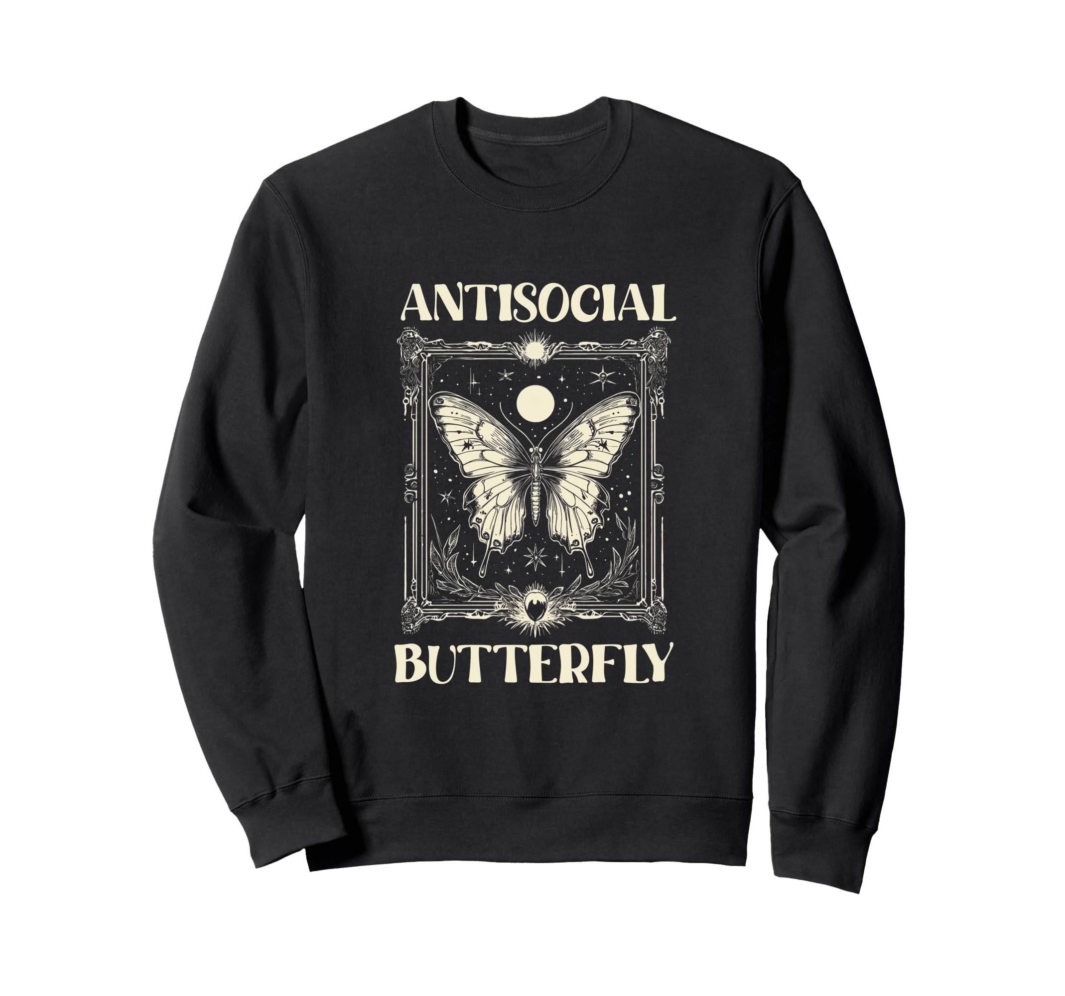 Antisocial Butterfly Gift Hoodie - Minimalist Print Men Women - T-Shirt, Sweatshirt, Hoodie