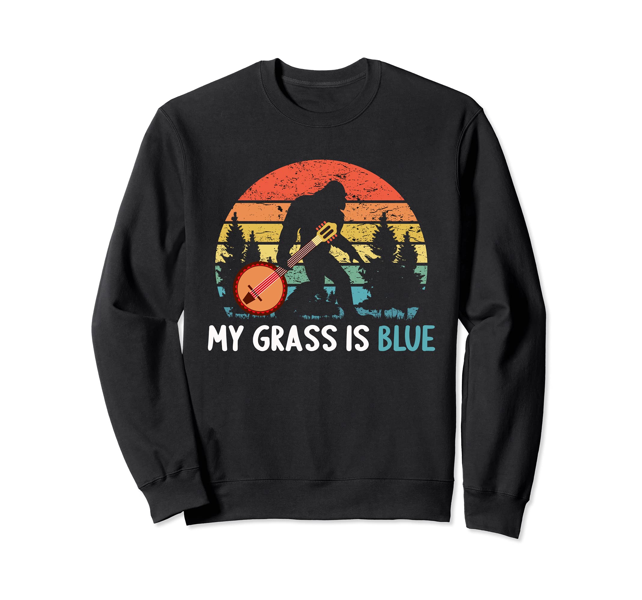 Blue Banjo Bluegrass Festival Sweatshirt - Novelty Apparel Men Women - T-Shirt, Sweatshirt, Hoodie