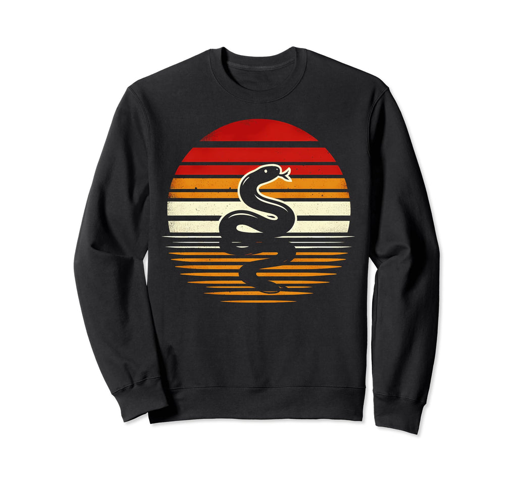 Garter Snake Sunset Safari 70S Sweatshirt - Custom Art Print for Adults - T-Shirt, Sweatshirt, Hoodie