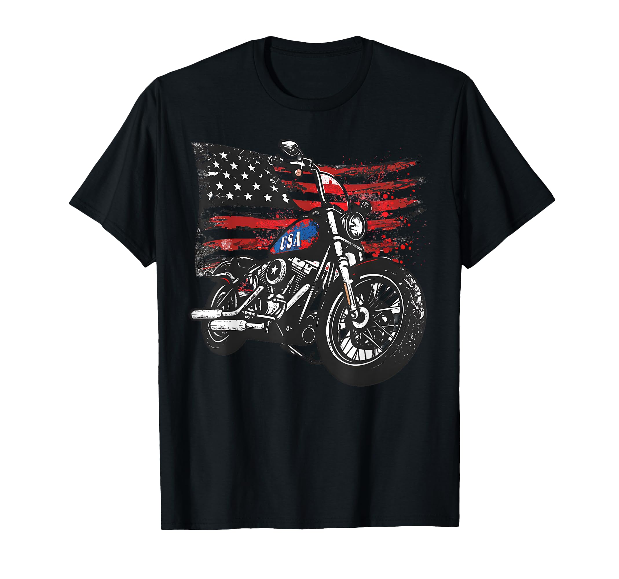 Patriotic Usa American Flag T-Shirt - Casual Everyday Wear Men Women - T-Shirt, Sweatshirt, Hoodie