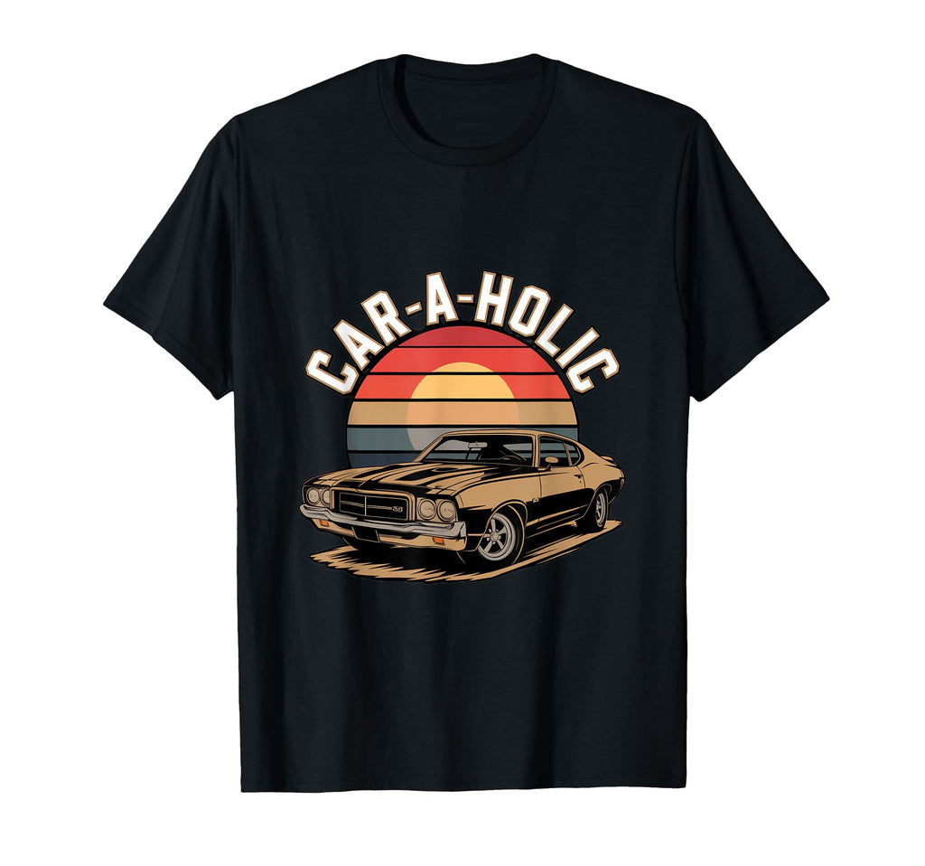 Car Holic Sunset Car T-Shirt - Unique Graphic Unisex - T-Shirt, Sweatshirt, Hoodie