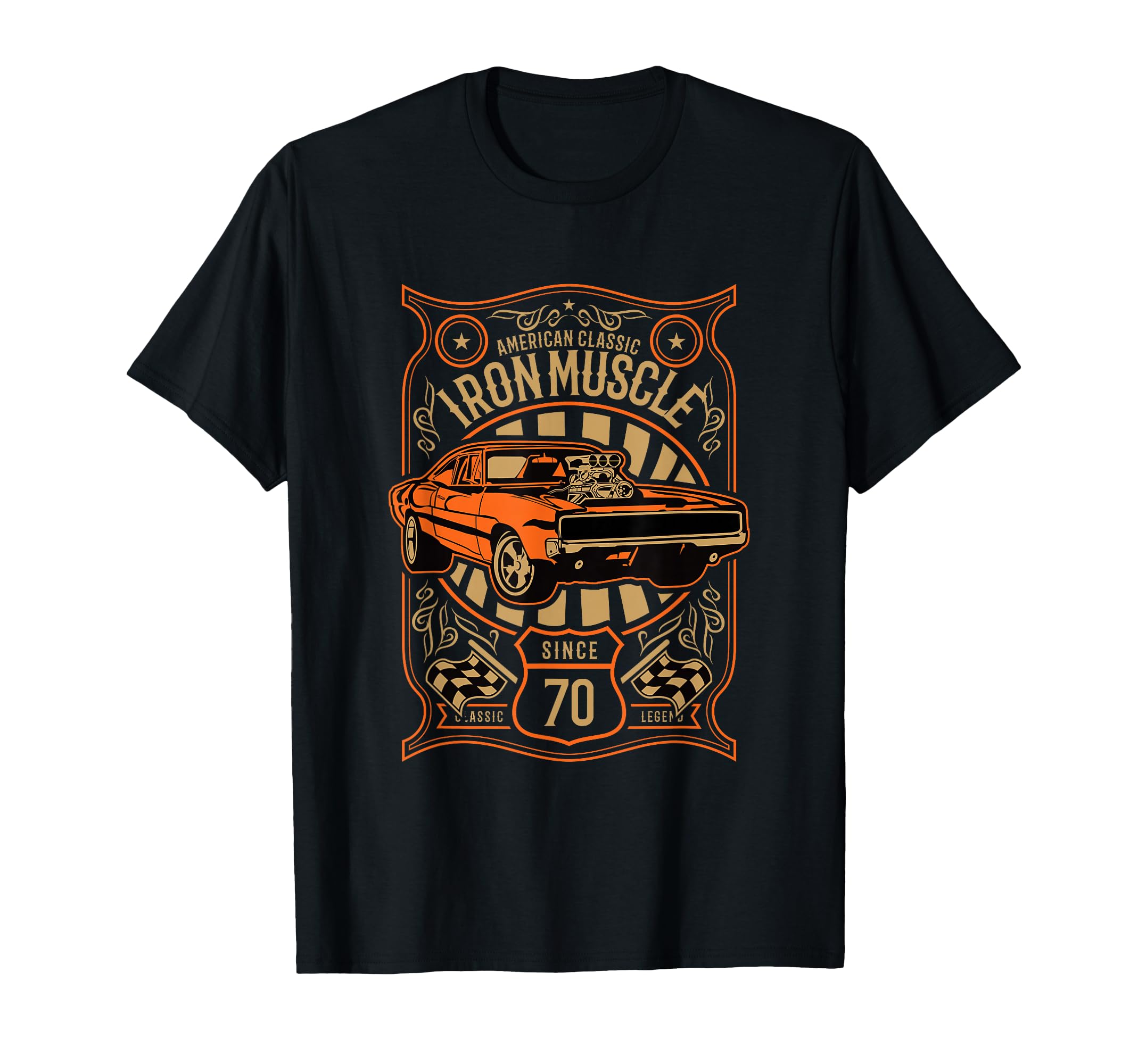 1967 American Muscle Car Iron T-Shirt - Custom Art Print for Adults - T-Shirt, Sweatshirt, Hoodie