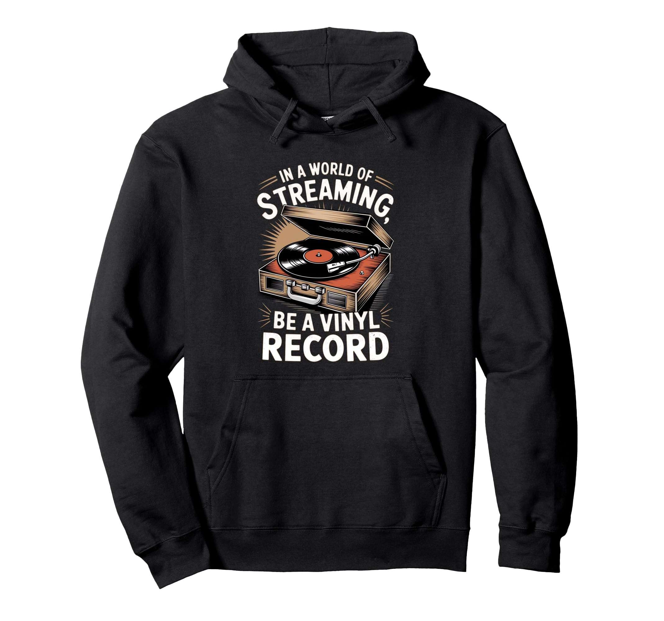 Vinyl Record Player Lover Funny Music Lp Hoodie - Novelty Apparel Unisex - T-Shirt, Sweatshirt, Hoodie