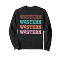 Western Zigzag Accent Typography Sweatshirt - Fun Novelty Design Unisex - T-Shirt, Sweatshirt, Hoodie