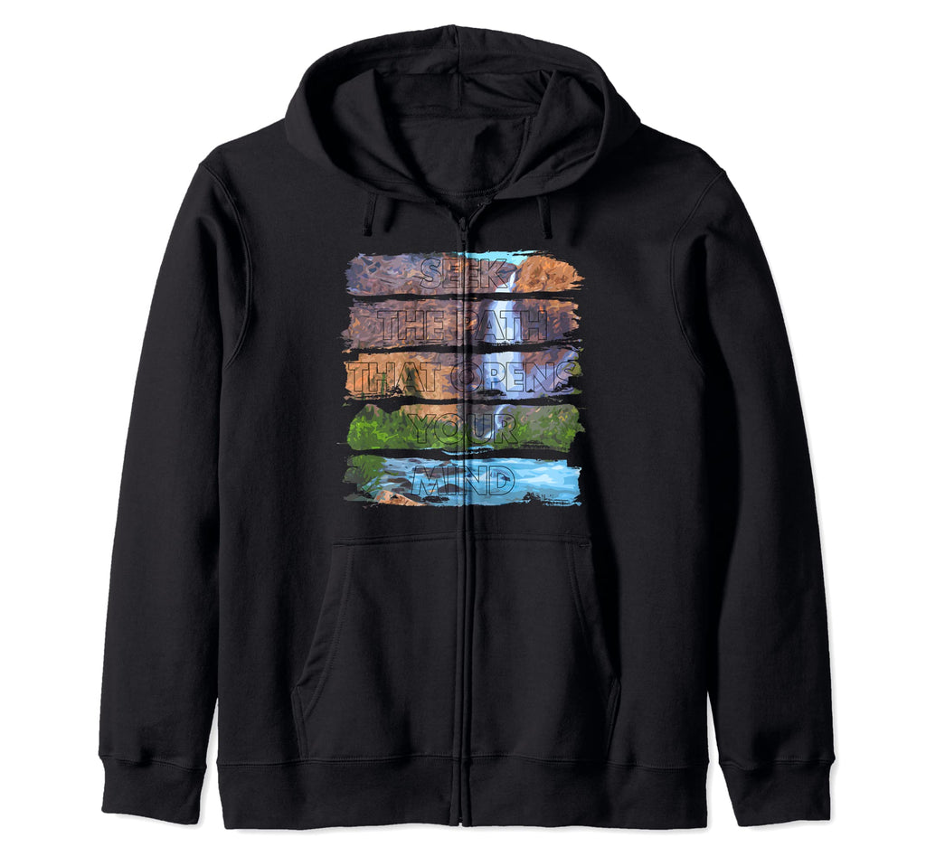 Mindfulness Motivation Inspiration Yoga Hoodie - Novelty Apparel Unisex - T-Shirt, Sweatshirt, Hoodie