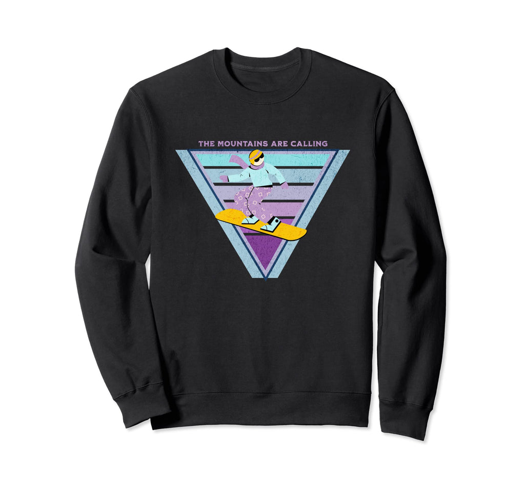 Snowboarding Triangle Sweatshirt - Casual Everyday Wear for Adults - T-Shirt, Sweatshirt, Hoodie