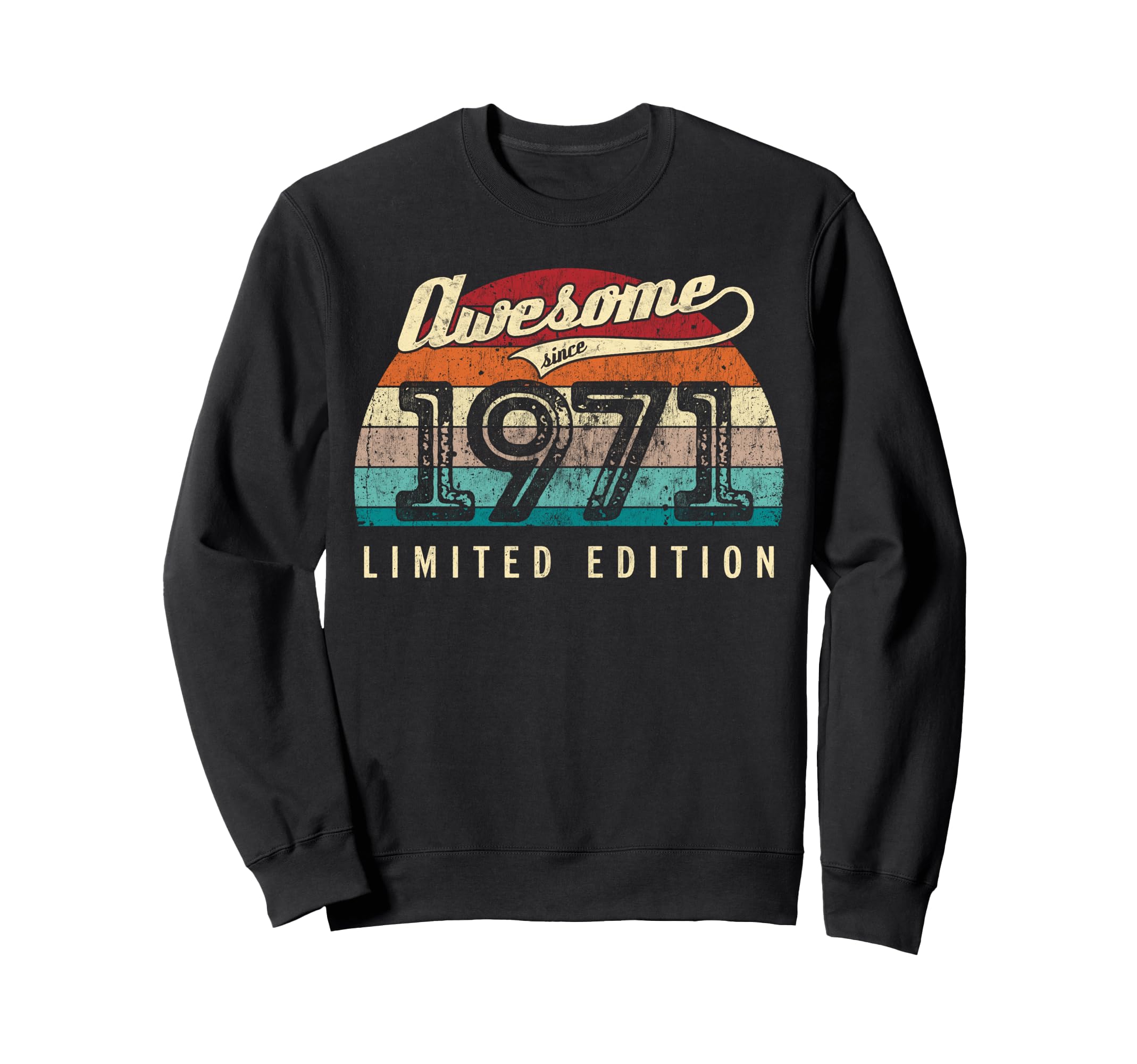 Awesome Since 1971 55Th Birthday Sweatshirt - Novelty Apparel Unisex - T-Shirt, Sweatshirt, Hoodie