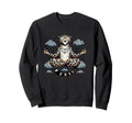 Meditation Leopard Yoga Pose Sweatshirt - Trendy Graphic for Adults - T-Shirt, Sweatshirt, Hoodie