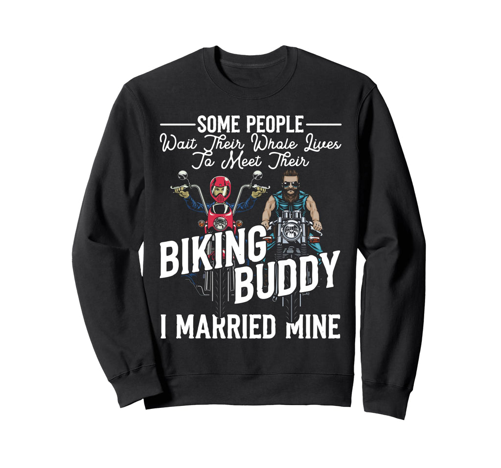 Motorcycle Biker Husband Wife Sweatshirt - Streetwear Style for Adults - T-Shirt, Sweatshirt, Hoodie