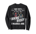 Motorcycle Biker Husband Wife Sweatshirt - Streetwear Style for Adults - T-Shirt, Sweatshirt, Hoodie