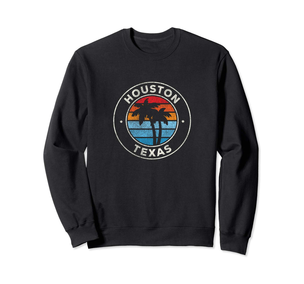 Houston Texas Tx 70S Sweatshirt - Unique Graphic Men Women - T-Shirt, Sweatshirt, Hoodie