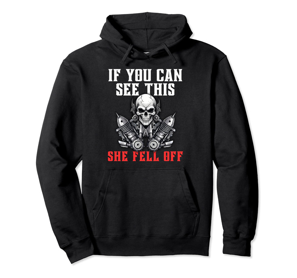 Funny See If You Can Read This She Fell Hoodie - Unique Graphic for Adults - T-Shirt, Sweatshirt, Hoodie