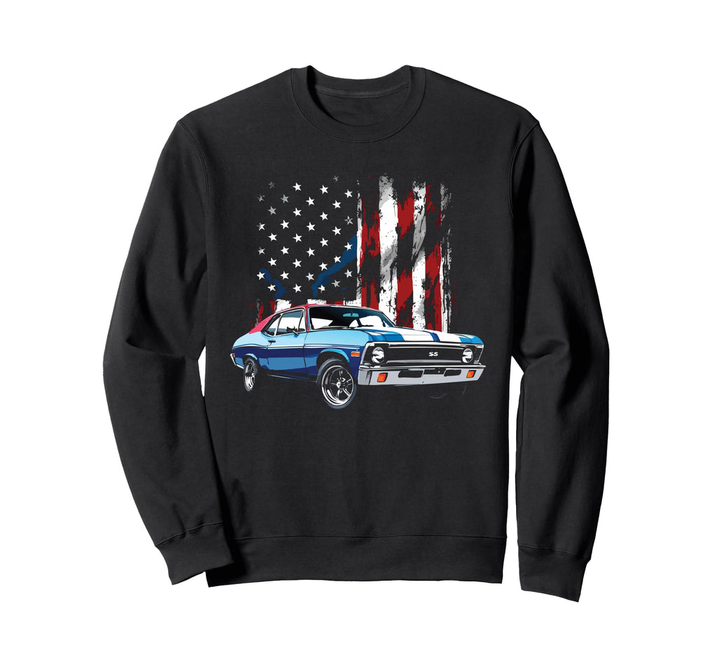 Nova Ss 69 Nova Muscle Car Sweatshirt - Streetwear Style for Adults - T-Shirt, Sweatshirt, Hoodie