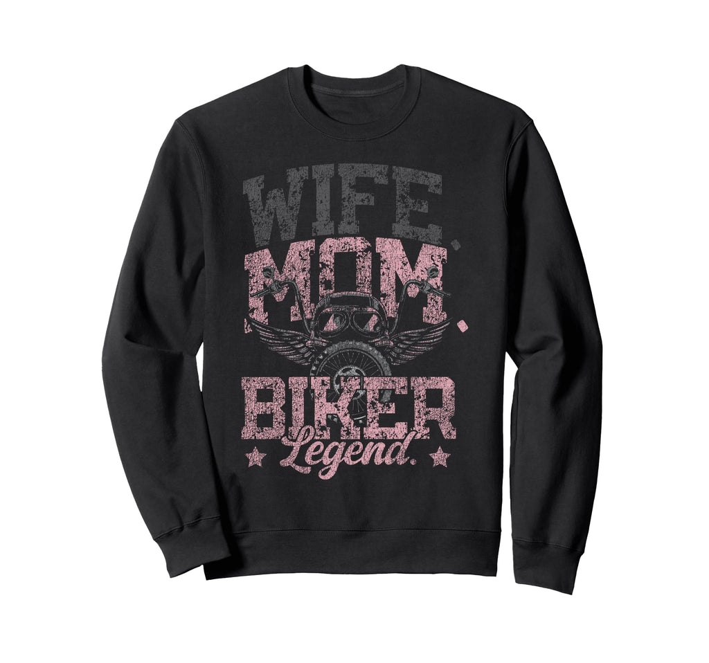 Motorcycle Biker Wife Mom Wife Sweatshirt - Streetwear Style for Adults - T-Shirt, Sweatshirt, Hoodie