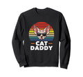 Cat Daddy Sphynx Cat Cat Distressed Sweatshirt - Unique Graphic Men Women - T-Shirt, Sweatshirt, Hoodie