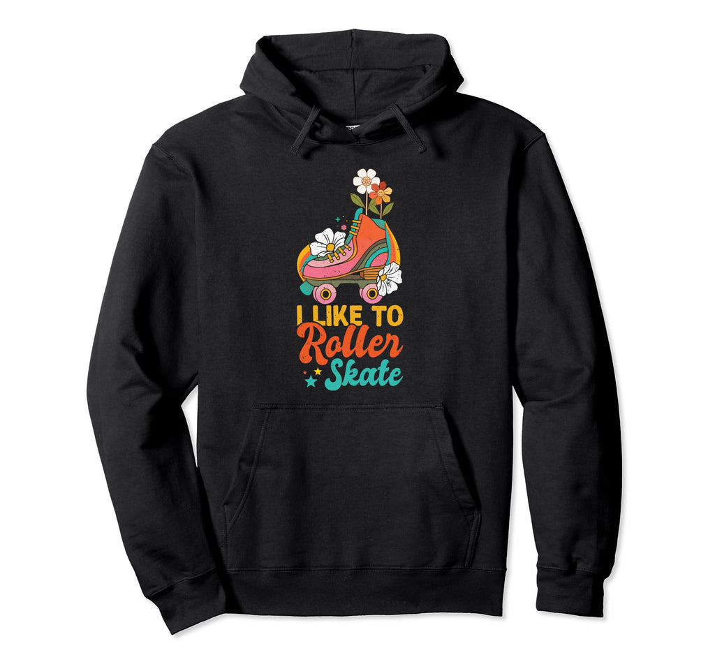 Rollerskates 80S Derby Roller Skating Hoodie - Minimalist Print for Adults - T-Shirt, Sweatshirt, Hoodie