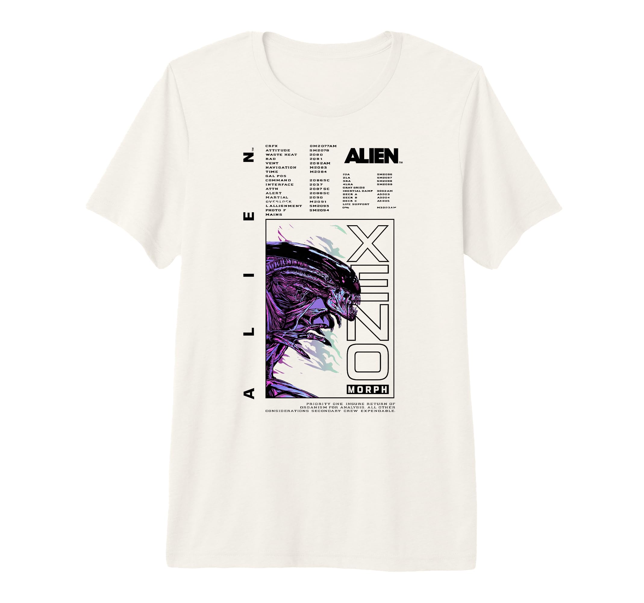 Alien Xenomorph Neon Purple 80S T-Shirt - Casual Everyday Wear for Adults - T-Shirt, Sweatshirt, Hoodie
