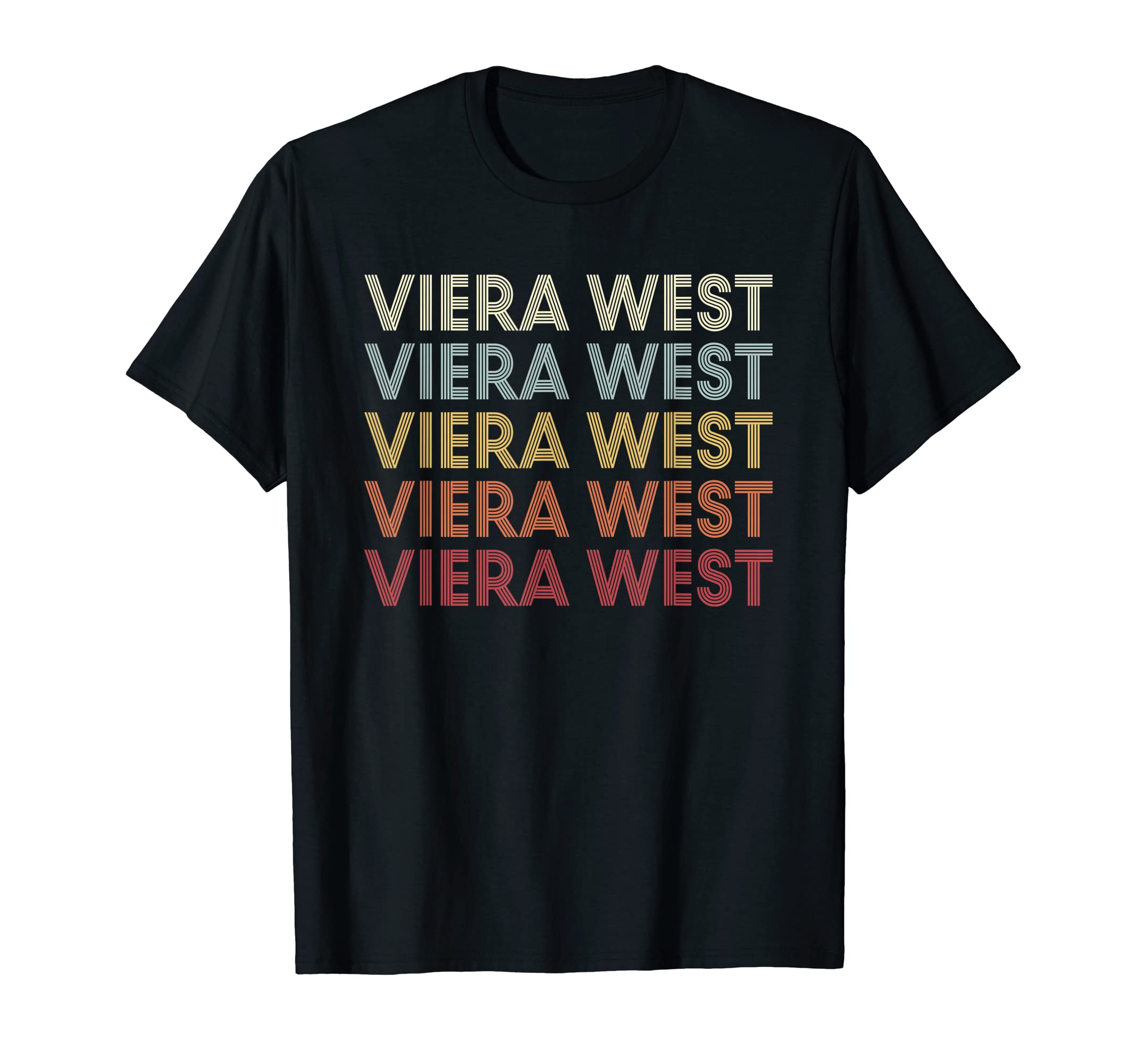 Viera West Florida Viera West Fl Text T-Shirt - Custom Art Print Unisex - T-Shirt, Sweatshirt, Hoodie