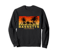 Bassetts California Palm Sunset Sweatshirt - Fun Novelty Design Unisex - T-Shirt, Sweatshirt, Hoodie