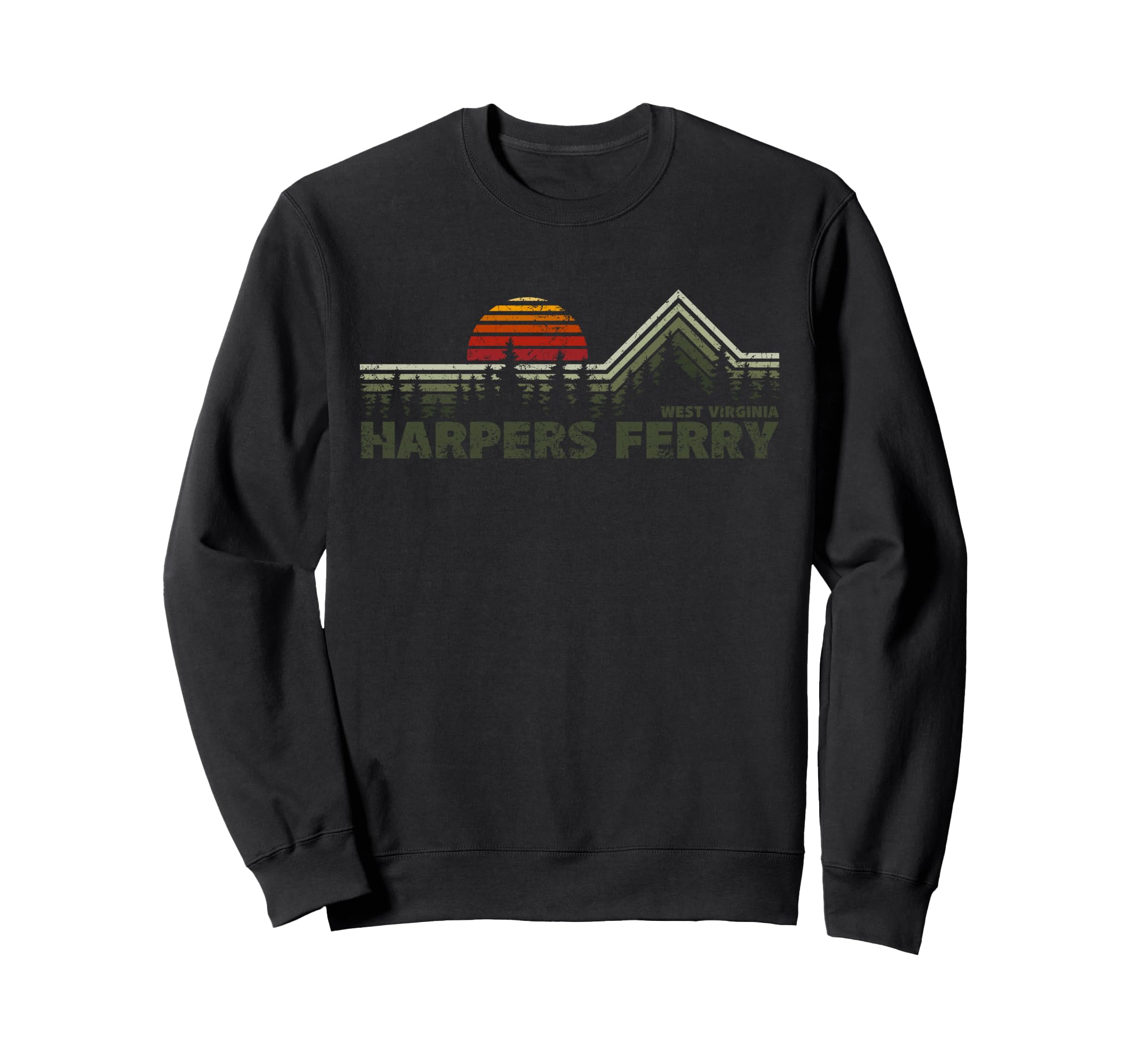 Harpers Ferry West Virginia Nature Sweatshirt - Custom Art Print Men Women - T-Shirt, Sweatshirt, Hoodie