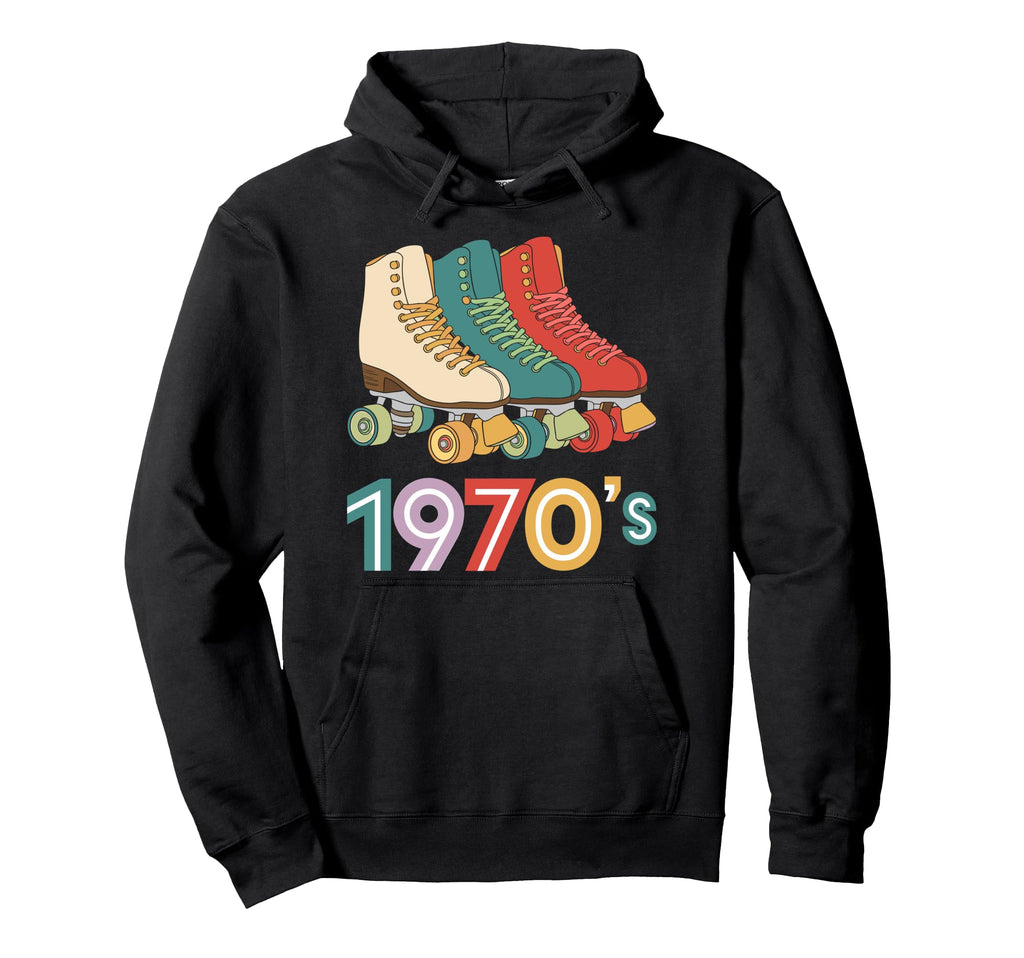 Roller Skating 1970S Vibes Fun Hoodie - Trendy Graphic Unisex - T-Shirt, Sweatshirt, Hoodie