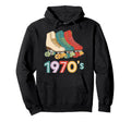 Roller Skating 1970S Vibes Fun Hoodie - Trendy Graphic Unisex - T-Shirt, Sweatshirt, Hoodie