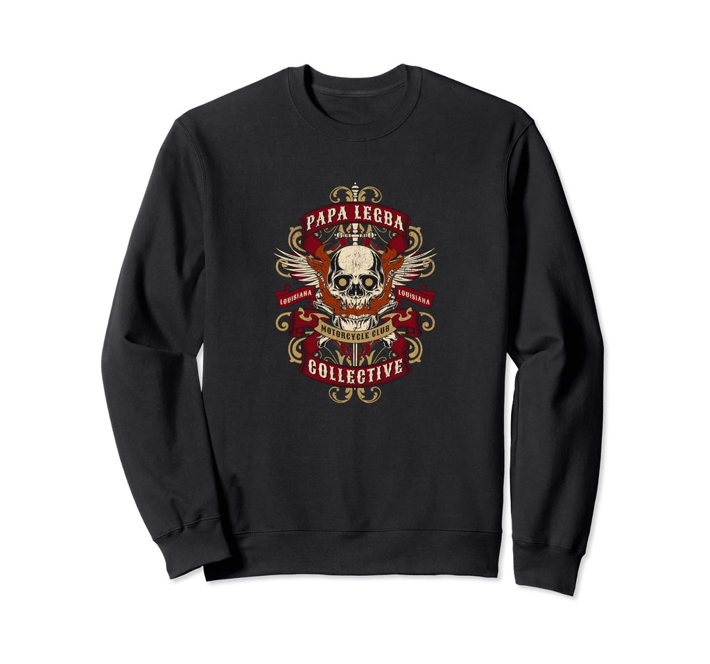 Papa Legba Motorcycle Club Orisha Sweatshirt - Trendy Graphic Men Women - T-Shirt, Sweatshirt, Hoodie