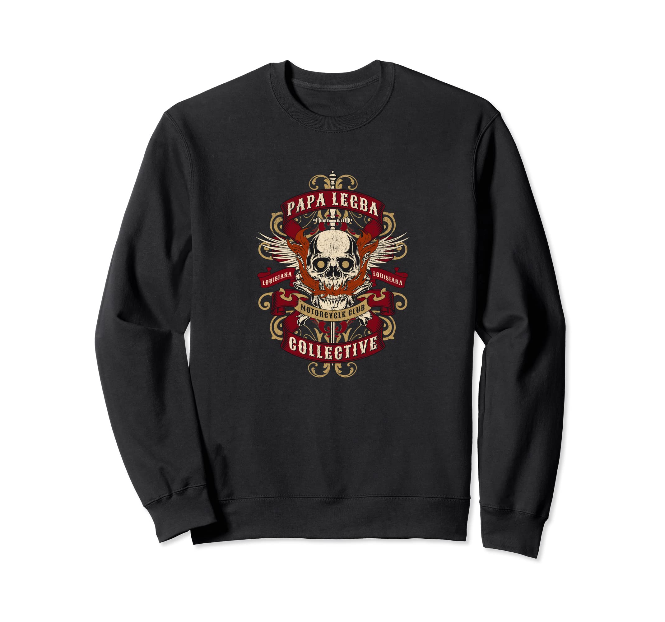 Papa Legba Motorcycle Club Orisha Sweatshirt - Trendy Graphic Men Women - T-Shirt, Sweatshirt, Hoodie